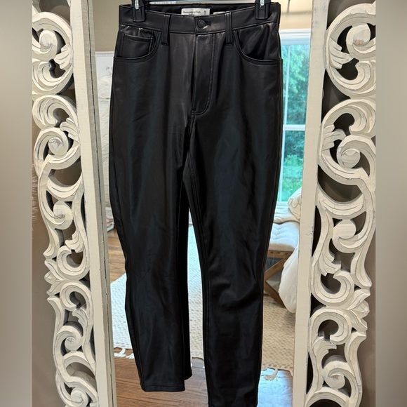 Women’s ABERCROMBIE & FITCH Curve Love The Skinny High Rise black pant- Size 2 - Picture 5 of 8